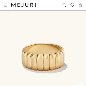 MEJURI | Charlotte Bold Ring Gold Vermeil Size 10